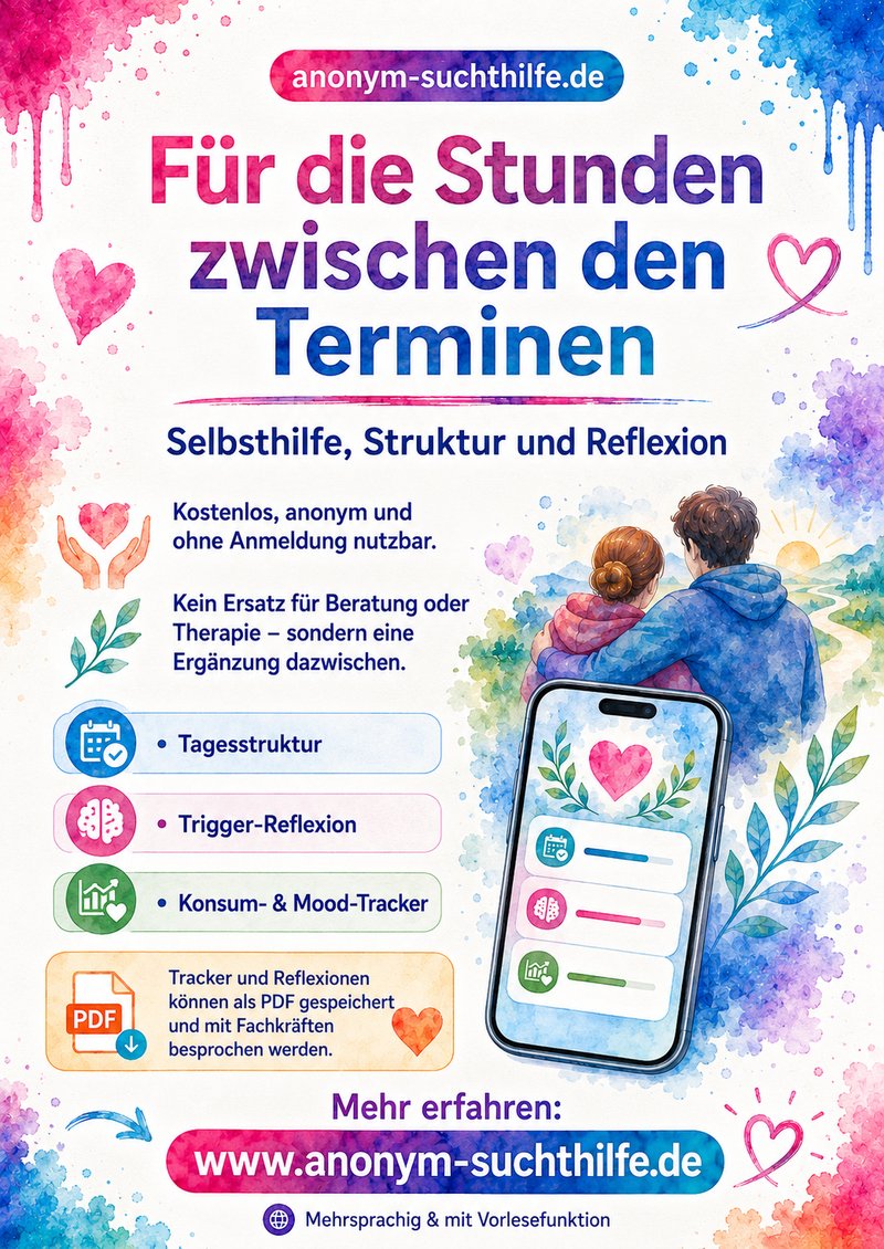 Vorschau: A5-Flyer — „Für die Stunden zwischen den Terminen"