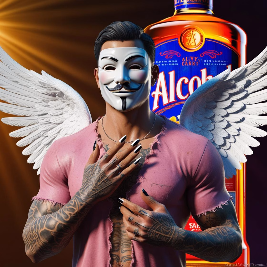 Eine Werbeanzeige für Alkohol, die ein fröhliches, geselliges Bild vermittelt. Keywords: Alkoholwerbung, Verharmlosung, Suchtgefahren, Manipulation