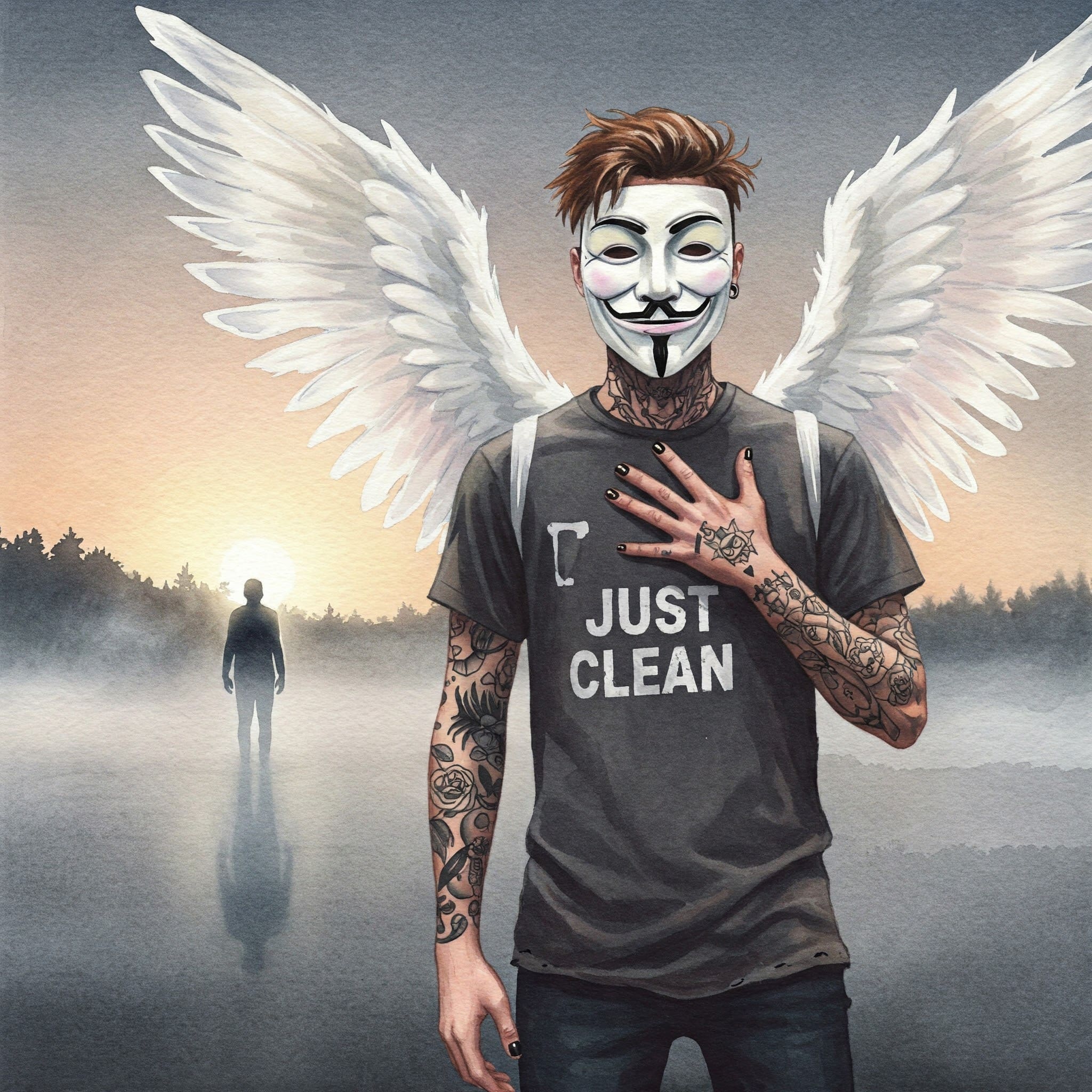 Ein symbolisches Bild, das den Übergang von Unklarheit zu Klarheit darstellt. Zum Beispiel eine neblige Landschaft, in die erste Sonnenstrahlen brechen ☀️, oder eine Silhouette, die aus einem dunklen Bereich ins Licht tritt. Keywords/Alt-Text: Person tritt aus Nebel ins Licht – Symbol für das Wiedererleben von Emotionen nach Sucht.