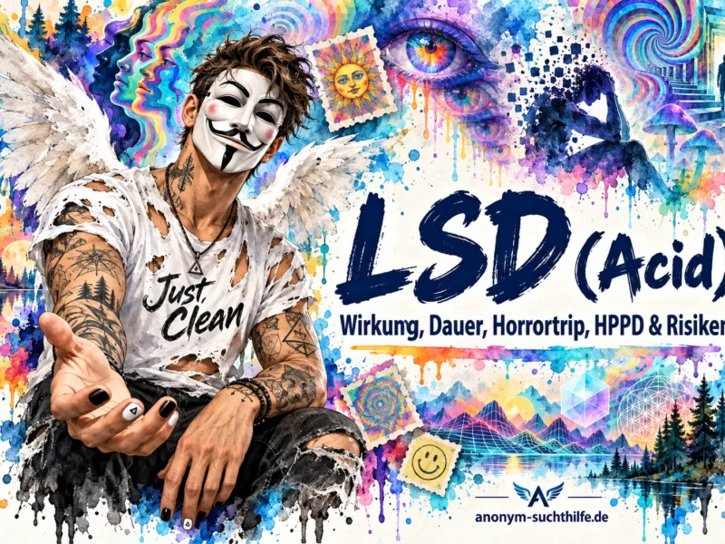 LSD (Acid): Wirkung, Dauer, Horrortrip, HPPD & Risiken