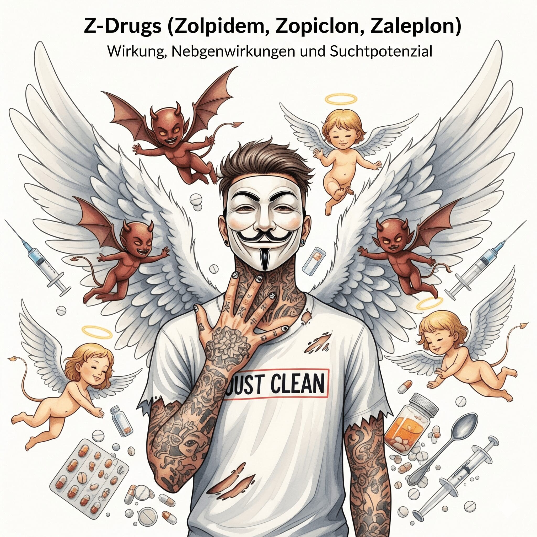 Z-Drugs (Zolpidem, Zopiclon, Zaleplon): Wirkung, Nebenwirkungen und Suchtpotenzial