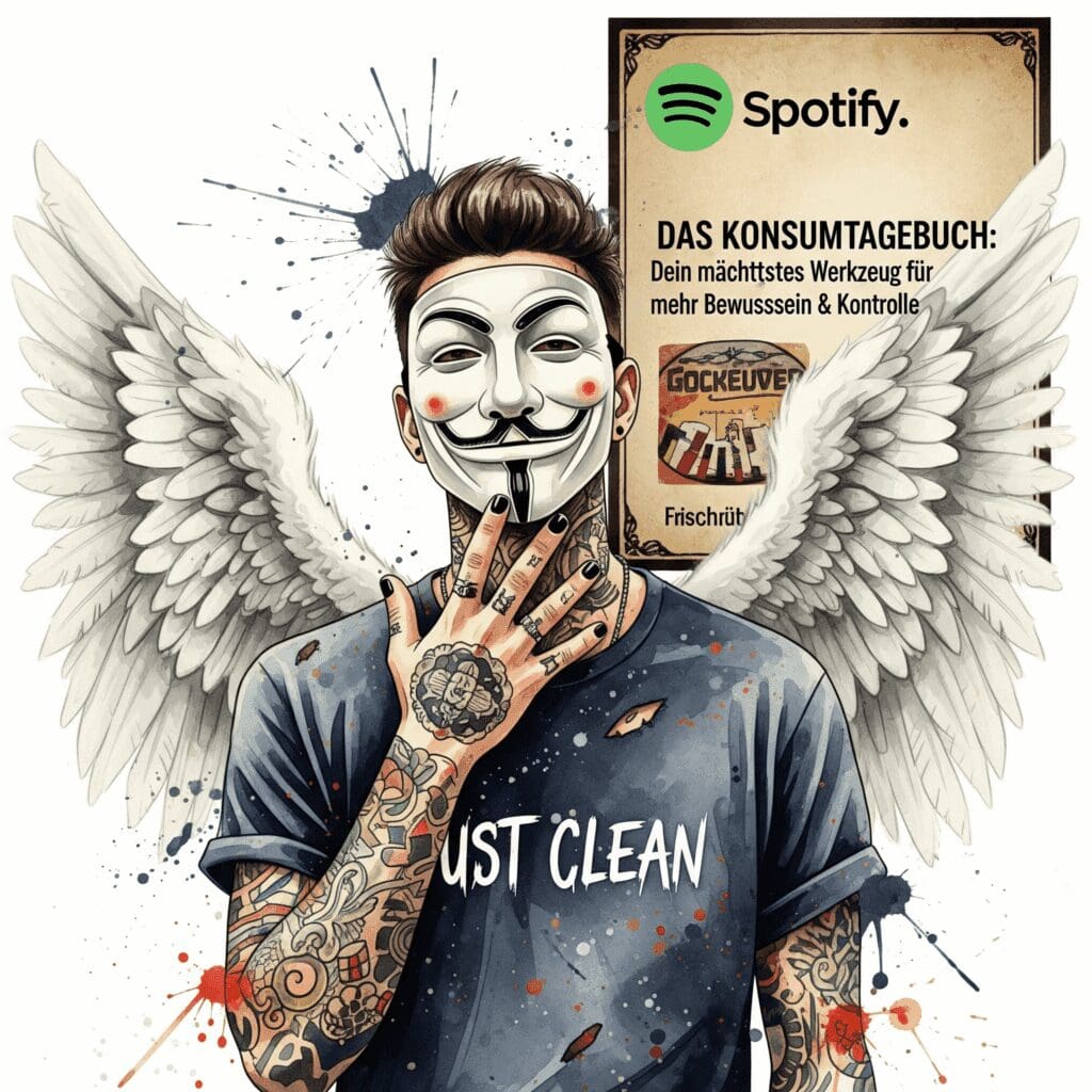 Das Konsumtagebuch: Dein mächtigstes Werkzeug für mehr Bewusstsein & Kontrolle. Podcast und Artikel Titelbiild