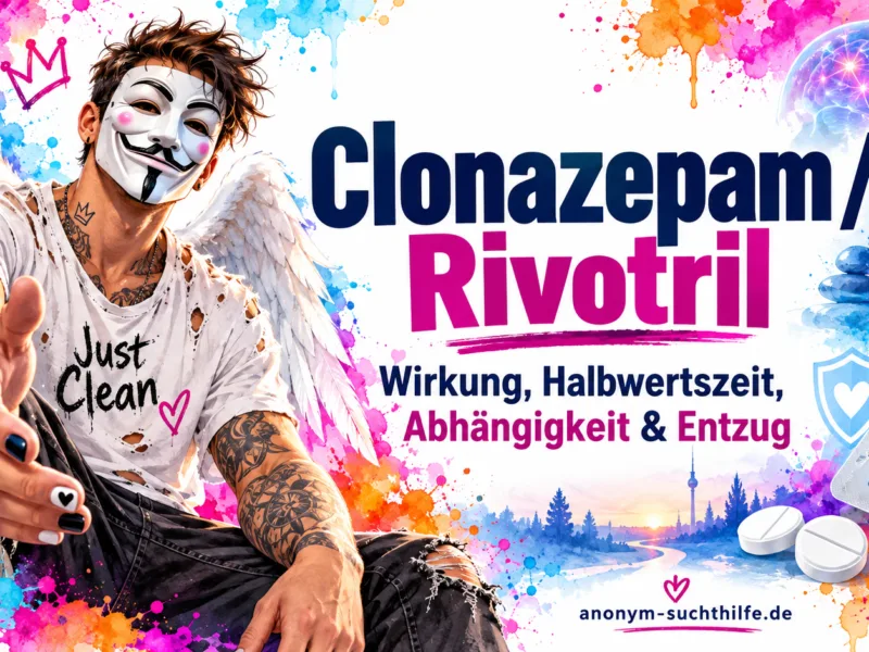 Clonazepam (Rivotril): Wirkung, Halbwertszeit, Abhängigkeit und gefährlicher Entzug