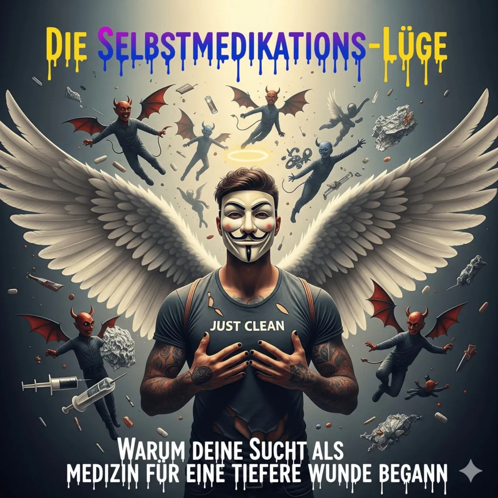 Die Selbstmedikations-Lüge: Warum deine Sucht als Medizin für eine tiefere Wunde begann