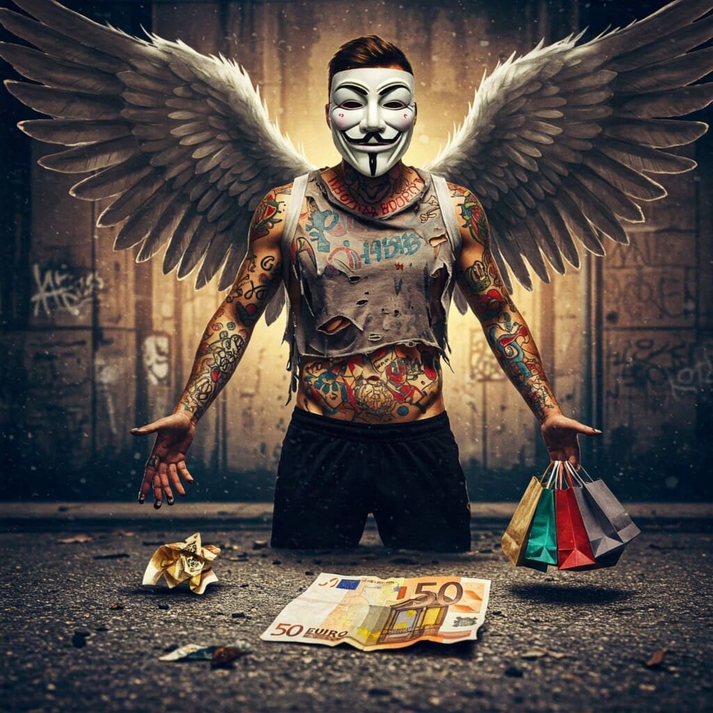 Bild nach dem Abschnitt über den "Bling-Bling-Fake". Vielleicht ein Bild von einem zerknitterten 50-Euro-Schein auf dreckigem Asphalt oder eine Hand, die nur wenige kleine Tütchen hält.

Keywords für Alt-Text: Drogenhandel Realität Straße, wenig Geld Drogendealer, Risiko Drogen verkaufen