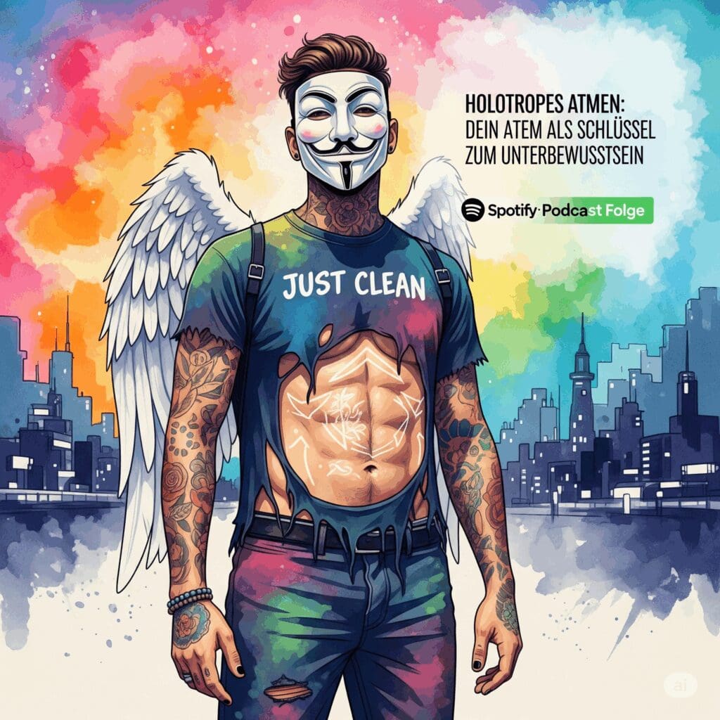 Holotropes Atmen: Dein Atem als Schlüssel zum Unterbewusstsein. Podcast und Artikel Titelbild