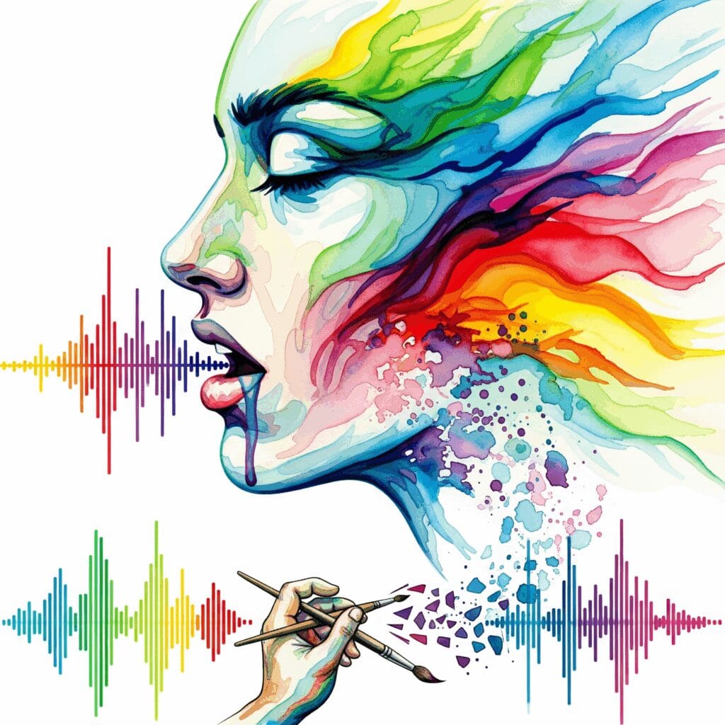 Darstellung der Warnzeichen eines Schlaganfalls (hängender Mundwinkel, Sprachstörung, Lähmung) als alarmierendes Ereignis.