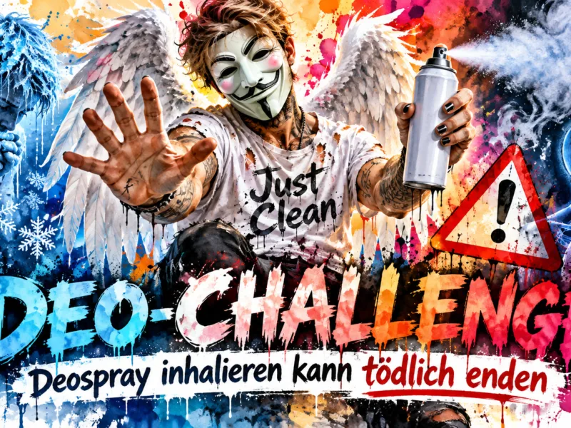 Deo-Challenge: Warum Deospray inhalieren tödlich enden kann