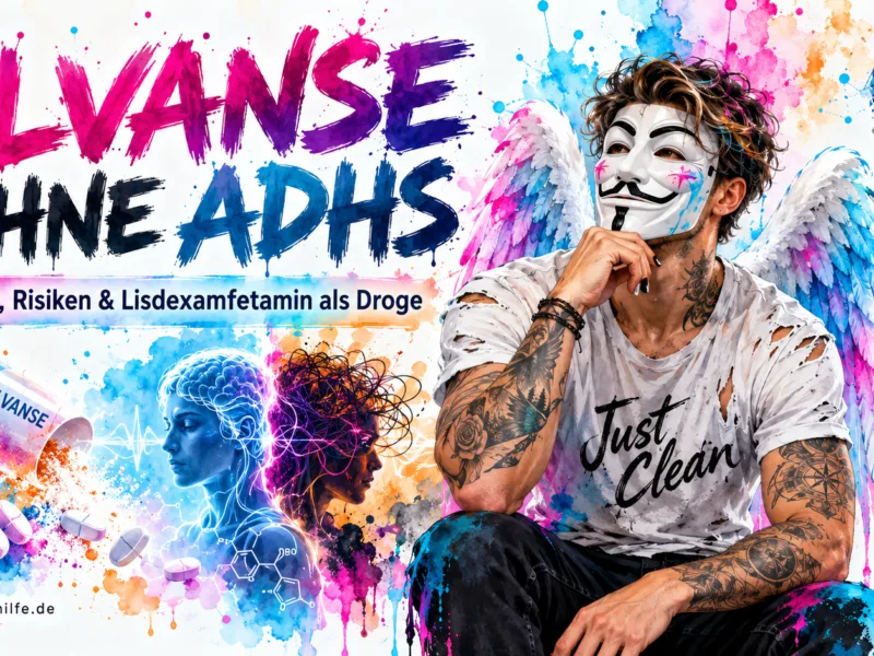 Elvanse ohne ADHS: Wirkung, Risiken & Lisdexamfetamin als Droge