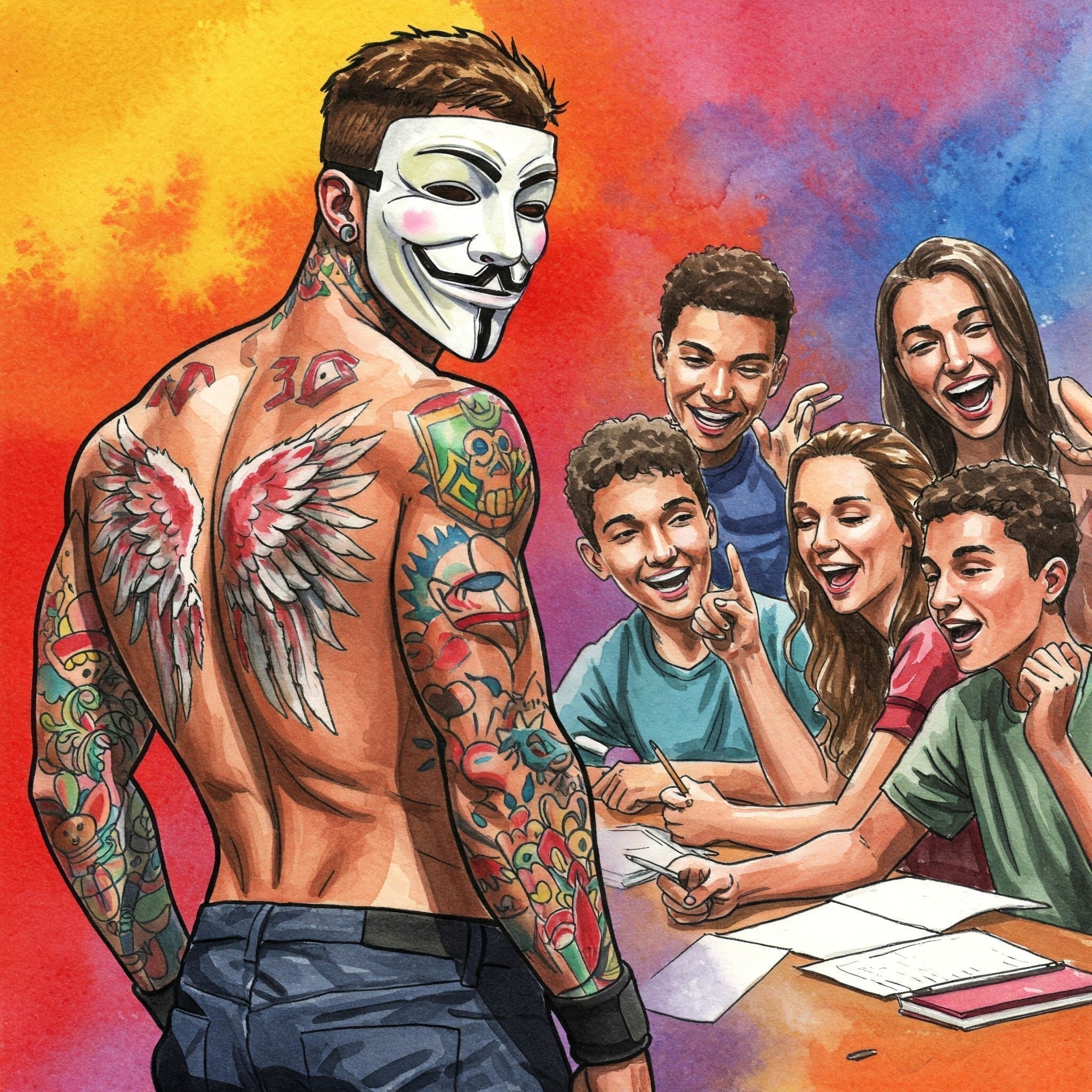 Bild einer Gruppe Jugendlicher, die positiv interagieren (z.B. zusammen lachen, an einem Projekt arbeiten, im Gespräch).

Keywords: Freunde statt Drogen, soziale Kontakte Jugendliche, Gemeinschaft Alternative