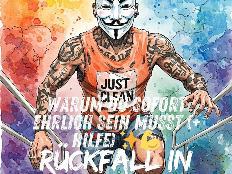 Rückfall in Suchttherapie: Warum Du sofort ehrlich sein musst (+ Hilfe) ✨💪