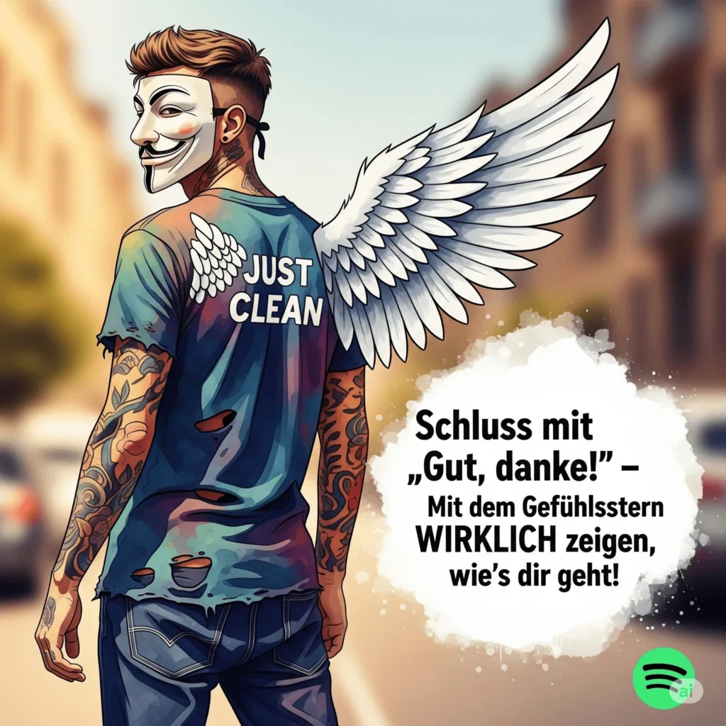 Schluss mit "Gut, danke!" 🙄 – Mit dem Gefühlsstern WIRKLICH zeigen, wie's dir geht!. Podcast und Artikel Titelbild