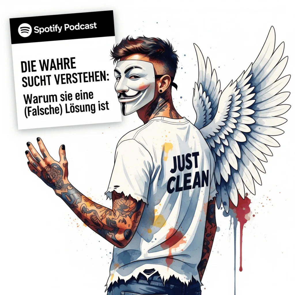 Die Wahre Sucht verstehen: Warum sie eine (falsche) Lösung ist. Podcast und Artikel Titelbild