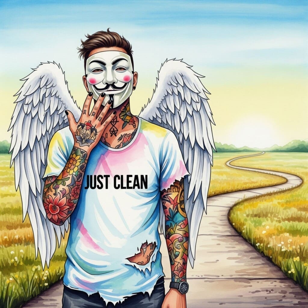 Eine Person steht am Ende eines Weges und blickt auf eine weite, sonnige und offene Landschaft. Symbolisiert die hoffnungsvolle Zukunft und die neuen Möglichkeiten. "hoffnungsvolle Zukunft", "neues Leben als Angehöriger", "Weg in die Freiheit"