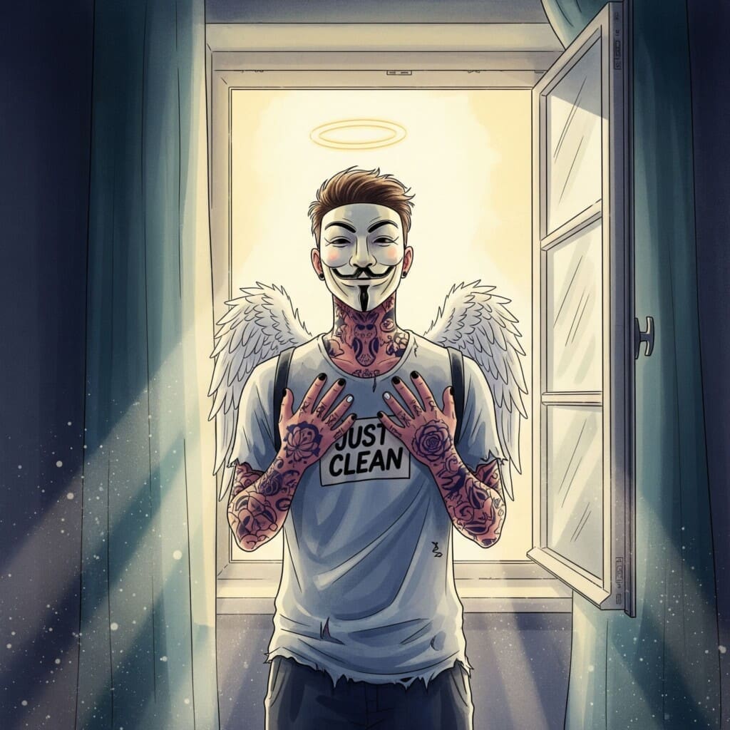 Ein leicht geöffnetes Fenster, durch das ein Sonnenstrahl in einen ansonsten eher dunklen Raum fällt. Symbolisiert das "offene Fenster" für ein Gespräch. "richtiger Moment für Gespräch", "Motivation zur Therapie aufbauen", "CRAFT Technik"