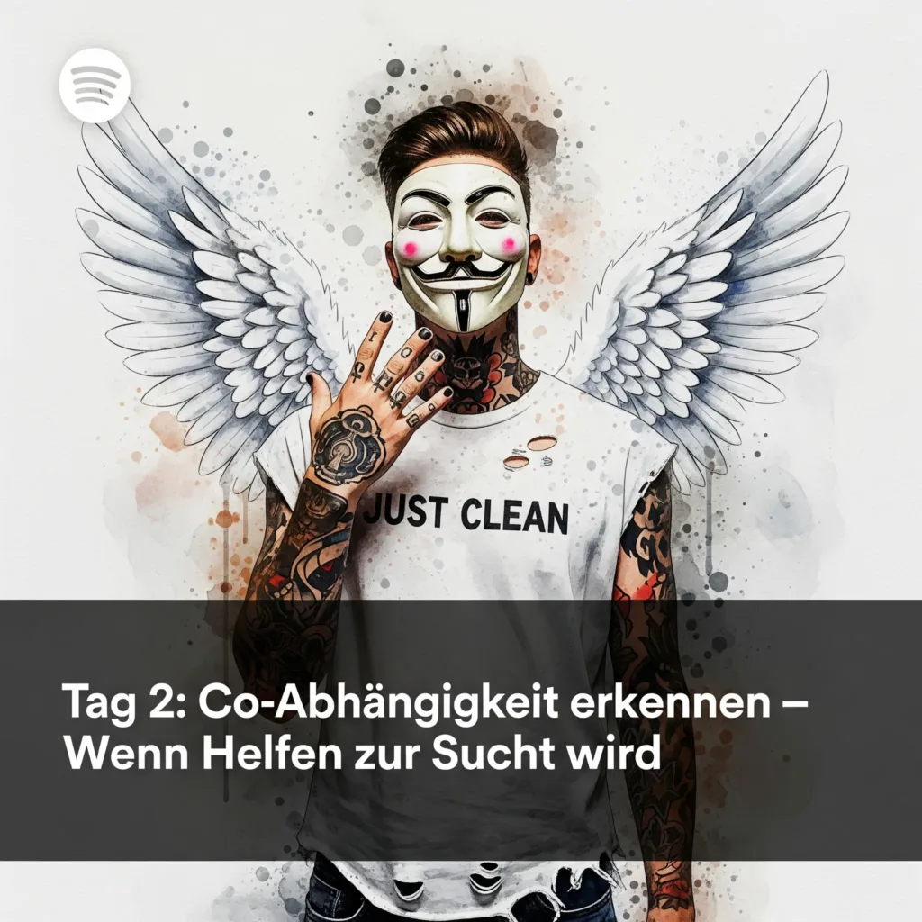 Tag 2: Co-Abhängigkeit erkennen – Wenn Helfen zur Sucht wird - Podcast Titelbild