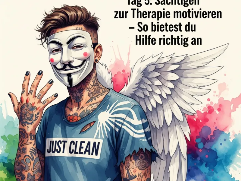 Tag 5: Süchtigen zur Therapie motivieren – So bietest du Hilfe richtig an