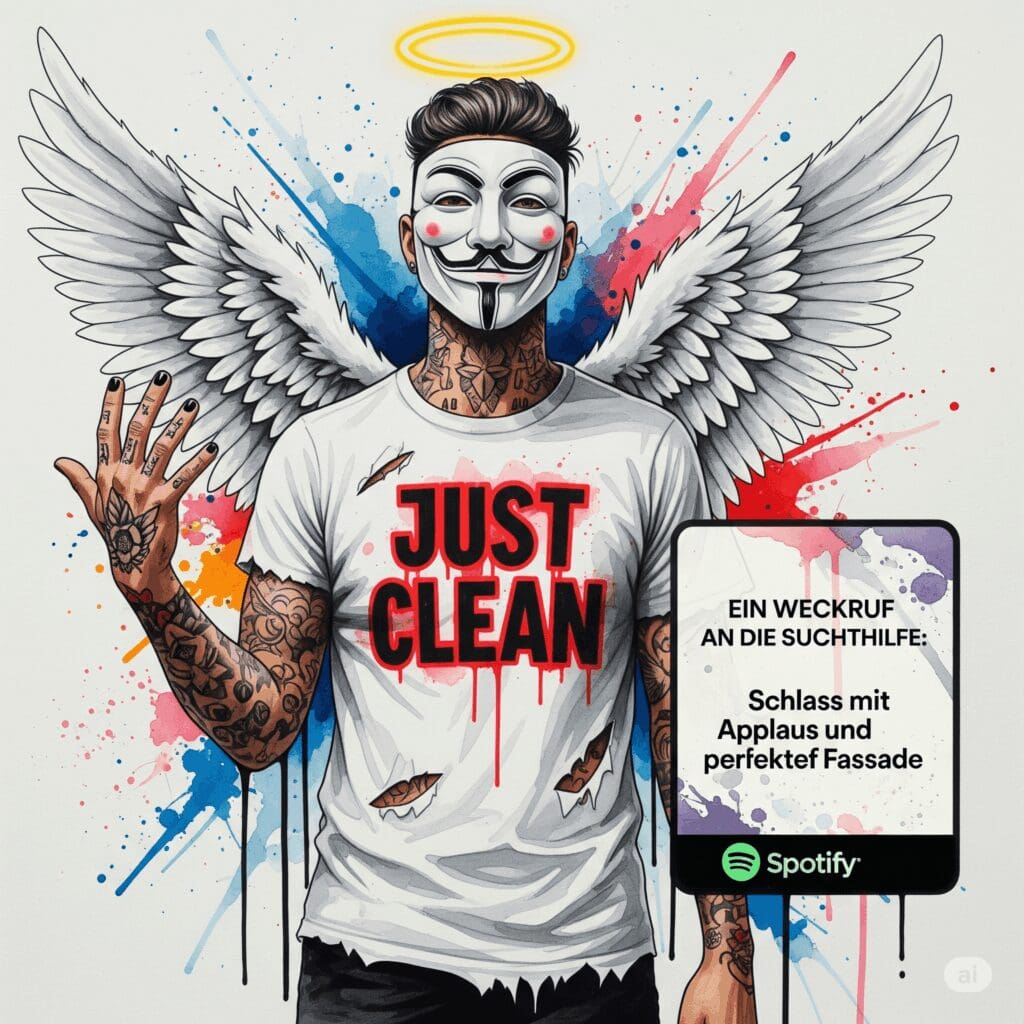 Ein Weckruf an die Suchthilfe: Schluss mit dem Applaus für die perfekte Fassade. Podcast und Artikel Titelbild