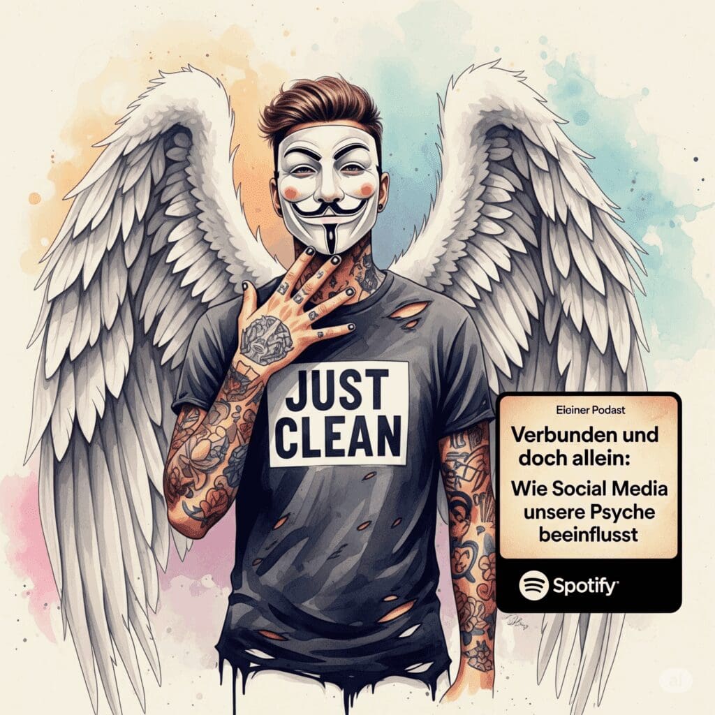 Verbunden und doch allein: Wie Social Media unsere Psyche beeinflusst. Podcast und Artikel Titelbild