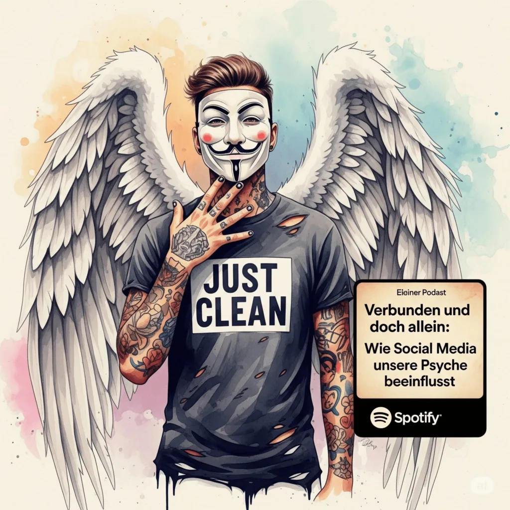 Verbunden und doch allein: Wie Social Media unsere Psyche beeinflusst. Podcast und Artikel Titelbild