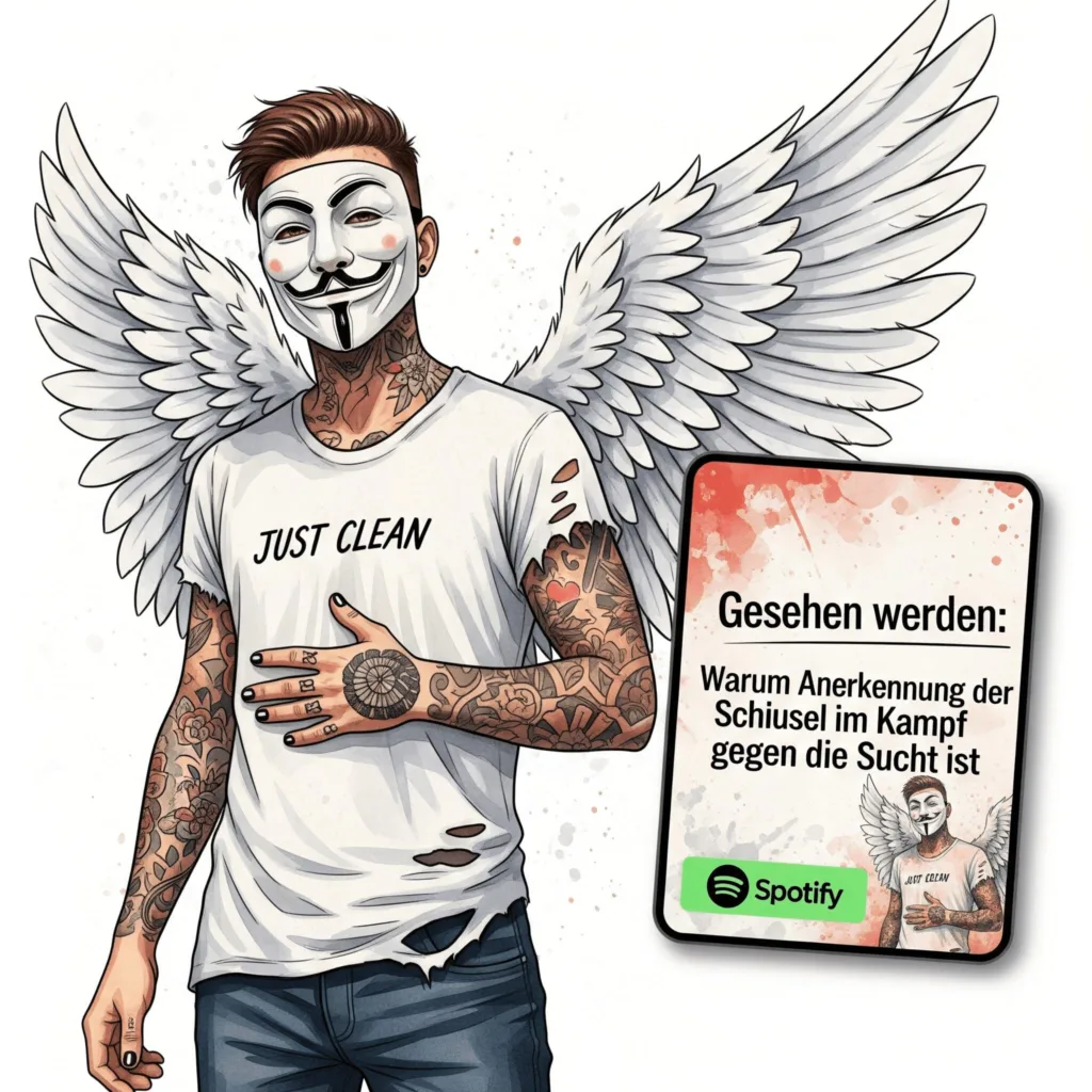 Gesehen werden: Warum Anerkennung der Schlüssel im Kampf gegen die Sucht ist. Podcast und Artikel Titelbild