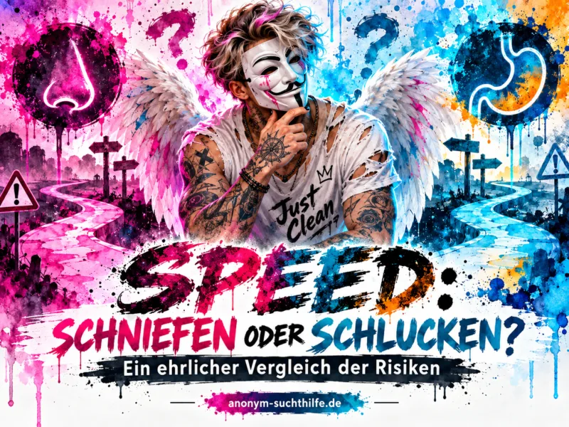 Speed schniefen oder schlucken? Wirkung, Dauer & Risiken im Vergleich