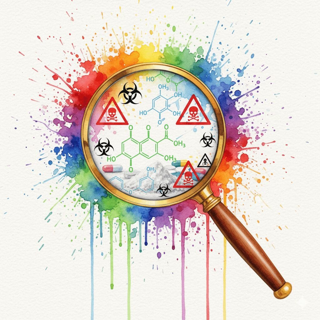 Drogen werden unter einem Mikroskop analysiert. Symbol für das Drugchecking-Angebot beim "kick" in Dortmund.