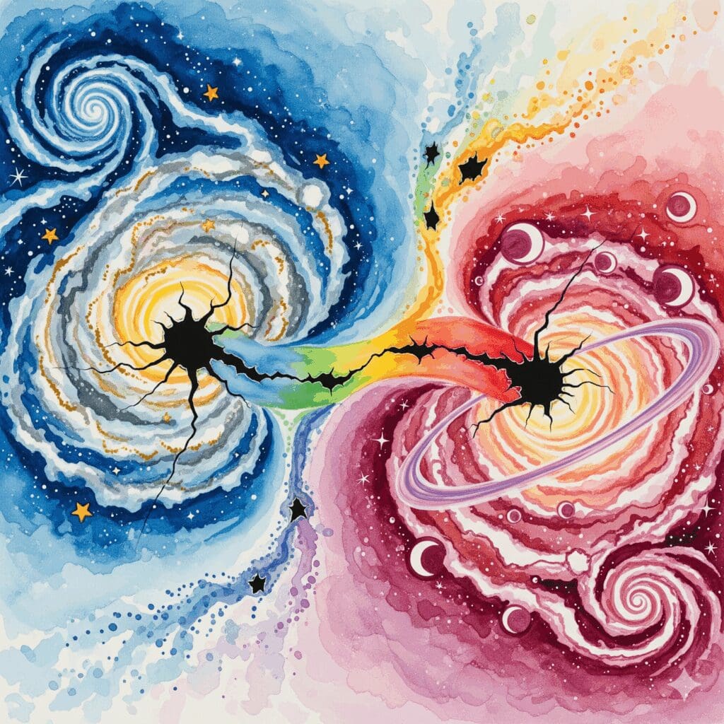 Mann Frau Hormon Galaxien geschlechtsspezifisch Recovery Heilung Testosteron Östrogen Sterne dunkle Löcher Heilungsbrücken