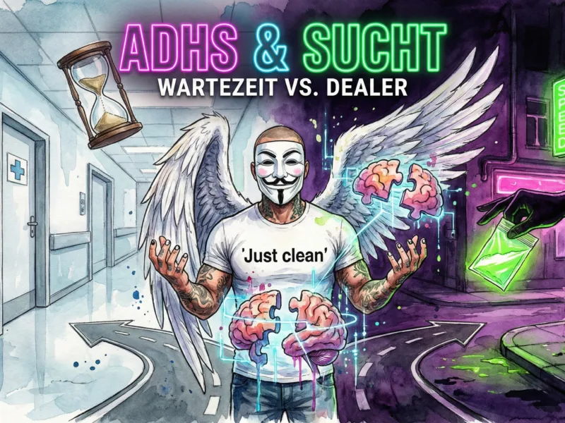 ADHS & Sucht: Warum der Dealer deine Therapie übernimmt (und was Drugcom verschweigt)