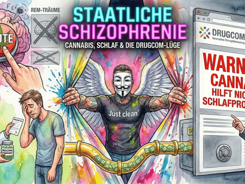 Staatliche Schizophrenie: Warum dein Arzt Cannabis verschreibt, aber Drugcom sagt „Es hilft nicht“
