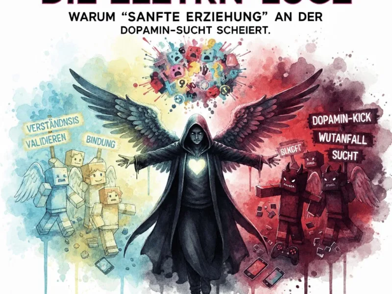 Die Eltern-Lüge: Warum ’sanfte Erziehung‘ an der Dopamin-Sucht scheitert (und du nicht schuld bist)