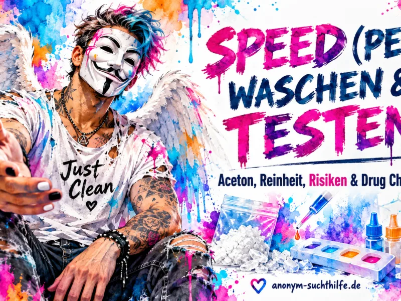 Speed (Pep) waschen & testen: Aceton, Reinheit, Risiken & Drug Checking