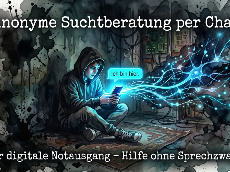 Anonyme Suchtberatung per Chat: Der digitale Notausgang – Hilfe ohne Sprechzwang