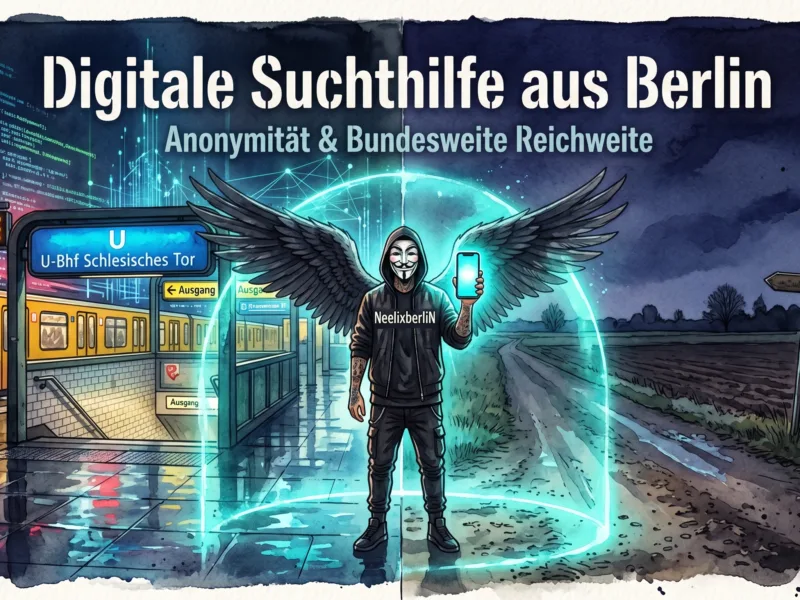 Digitale Suchthilfe aus Berlin: Anonymität & Bundesweite Reichweite – Der System-Reset für ganz Deutschland