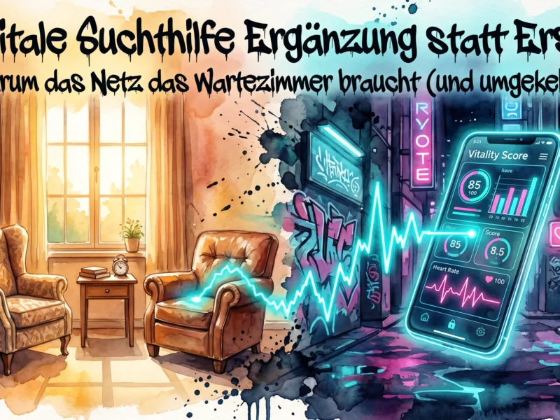 Digitale Suchthilfe: Ergänzung statt Ersatz – Warum das Netz das Wartezimmer braucht (und umgekehrt)