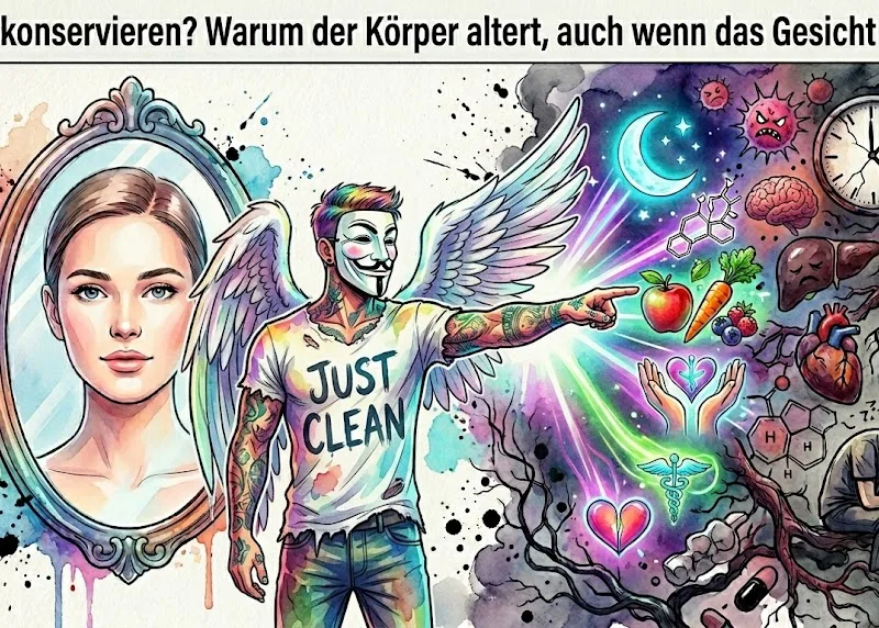 Drogen konservieren? Warum der Körper altert, auch wenn das Gesicht täuscht