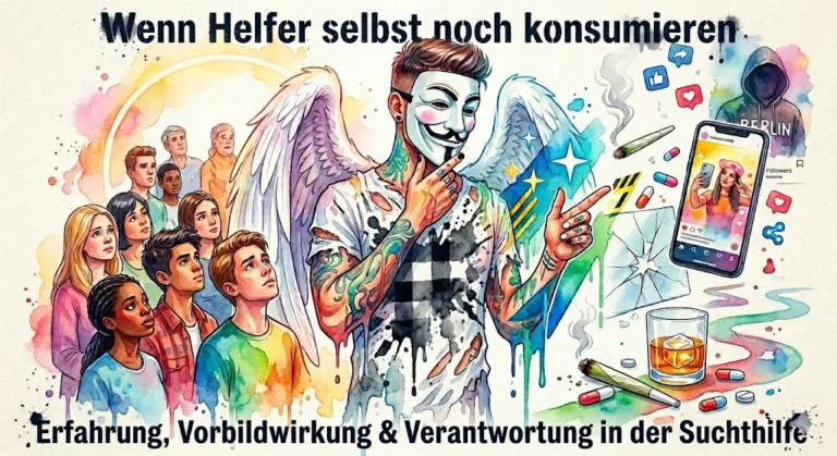 Wenn Helfer selbst noch konsumieren: Erfahrung, Vorbildwirkung und die Grenzen der Suchthilfe