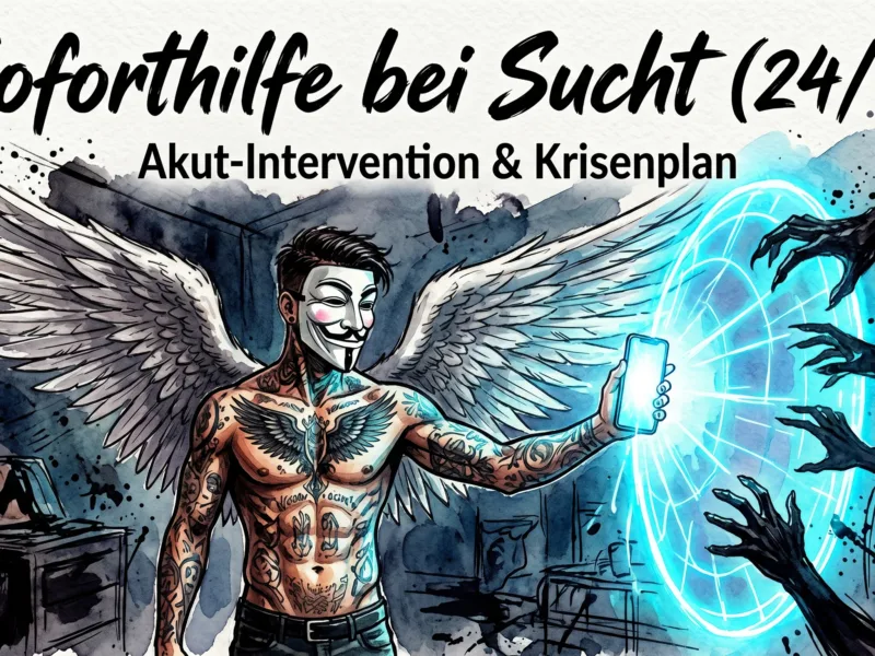 Soforthilfe bei Sucht (24/7): Akut-Intervention & Krisenplan – Der System-Reset im Notfall
