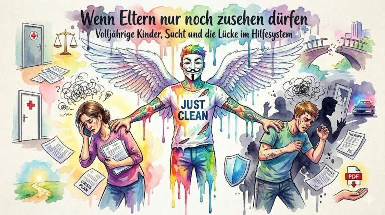 Wenn Eltern nur noch zusehen dürfen: Volljährige Kinder, Sucht und die Lücke im deutschen Hilfesystem