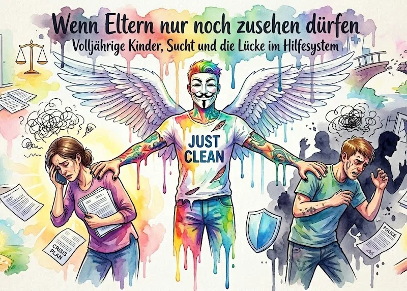 Wenn Eltern nur noch zusehen dürfen: Volljährige Kinder, Sucht und die Lücke im deutschen Hilfesystem