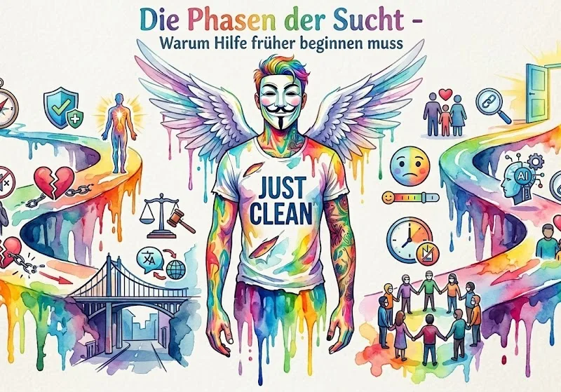 Die Phasen der Sucht: Warum Hilfe nicht erst bei Abstinenz anfangen darf
