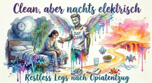 Symbolbild zu Restless Legs, Schlafproblemen, Opiatentzug, Rückfallgefahr, Nervensystem-Regulation und Recovery.