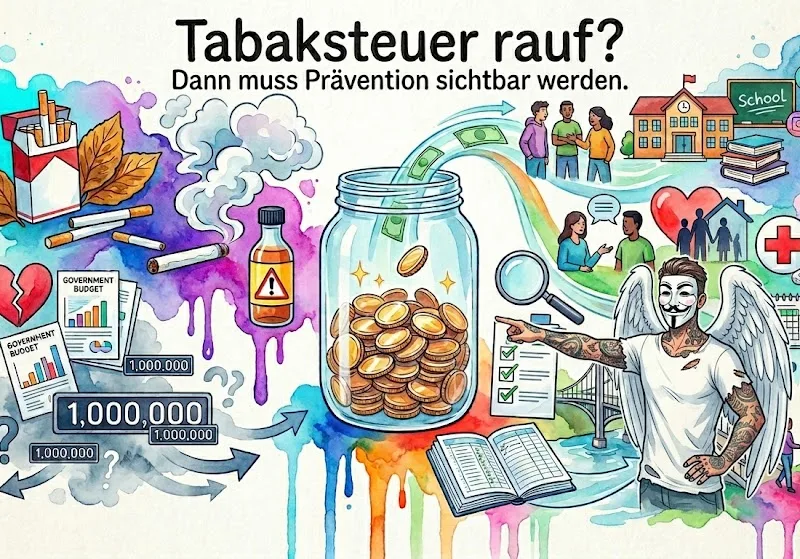 Tabaksteuer rauf — aber wohin fließt das Geld? Warum Deutschland eine echte Präventionswende braucht