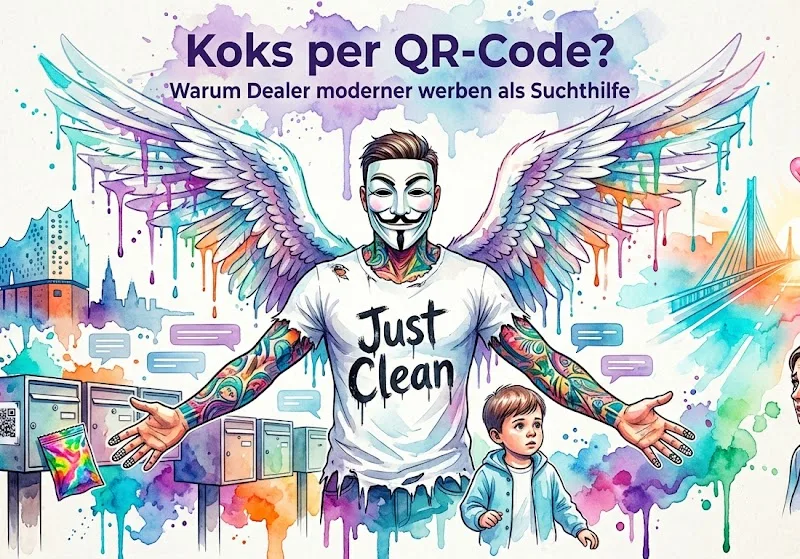 Koks per QR-Code, Drogen im Briefkasten: Warum Dealer moderner werben als die Suchthilfe