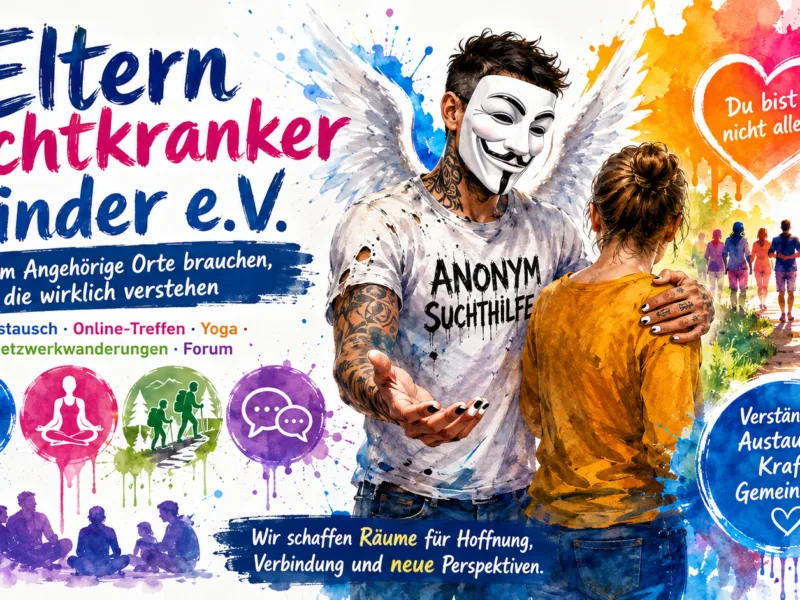 Eltern suchtkranker Kinder e.V.: Warum Angehörige mehr Orte brauchen, an denen sie wirklich verstanden werden