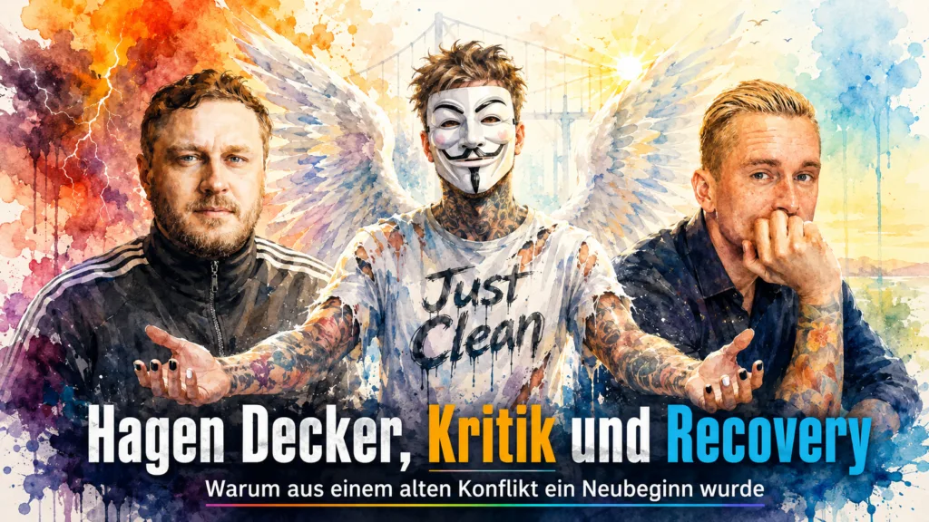 Symbolbild zu Hagen Decker, Recovery, Projektion, Nervensystem, emotionaler Regulation, Kritik, Suchthilfe-Stigma und Neubeginn nach einem alten Konflikt.