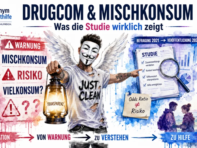 Wenn aus 30 Tagen „Mischkonsum“ wird: Was Drugcom über Jugendliche schreibt – und was die Studie wirklich zeigt