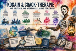 Symbolbild zu Kokain- und Crack-Therapie, Forschung, Deutschland, Frankfurt, internationalen Medikamentenansätzen und möglichen verlorenen Jahren.