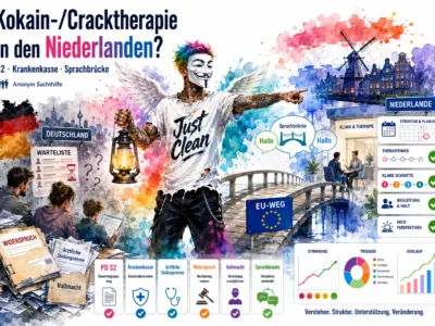 Kokain-/Cracktherapie über die Grenze? Wie deutsche Betroffene eine Behandlung in den Niederlanden prüfen können