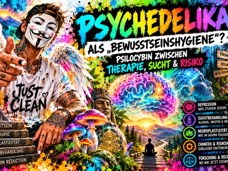Psychedelika als „Bewusstseinshygiene“? Psilocybin zwischen Therapie, Sucht & Risiko